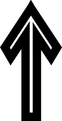 black arrow icon decoration