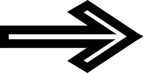 black arrow icon decoration