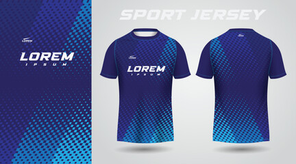 blue t-shirt sport jersey design - obrazy, fototapety, plakaty