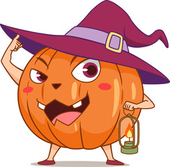 Cartoon pumpkins for Halloween.