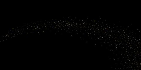 Gold Glitter Stars. Luxury Shiny Confetti.