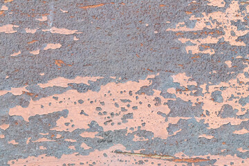 old rusty metal texture with scratches and cracks. old metal texture with faded peeling paint.