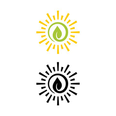 natural energy logo vector
