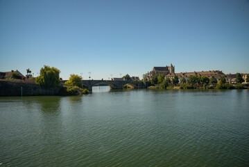 view on the city of Montereau Fault Yonne