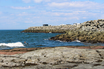 Beautiful coast in Gaspé, QC, Canada