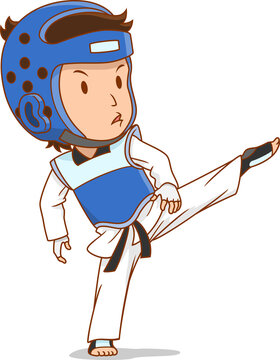 Tae Kwon Do Cartoon Images – Browse 4,215 Stock Photos, Vectors, and Video  | Adobe Stock