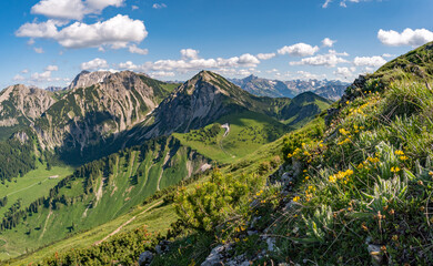 Climbing the Edelrid Via Ferrata near Oberjoch Bad Hindelang in the Allgau Mountains