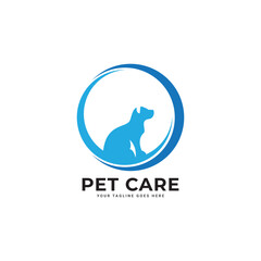 Pet Care Logo Template Design Vector, Emblem, Design Concept, Creative Symbol, Icon