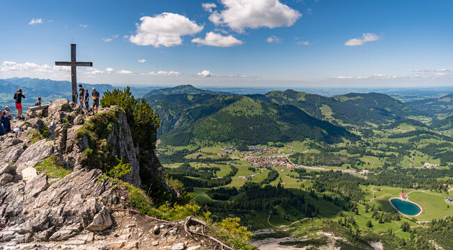 Climbing the Edelrid Via Ferrata near Oberjoch Bad Hindelang in the Allgau Mountains