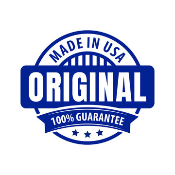 original made in USA logo. for your business product labels. vector stamp