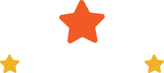 Obraz premium cute colorful star decoration