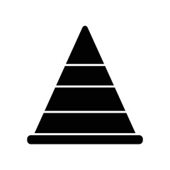 Roadblock icon. icon related to construction, labor day. Glyph icon style, solid. Simple design editable