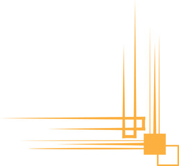 golden line frame decoration