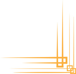 golden line frame decoration