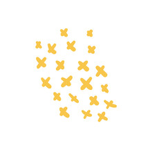 hand drawn group of gold polka dots for greeting card minimalist style decoration