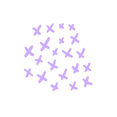 hand drawn group of gold polka dots for greeting card minimalist style decoration