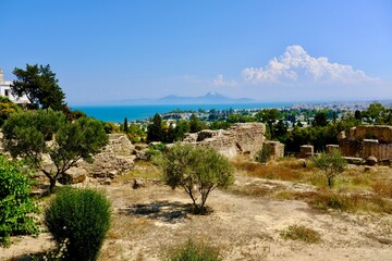 Karthago in Tunesien wunderschöne Aussicht 