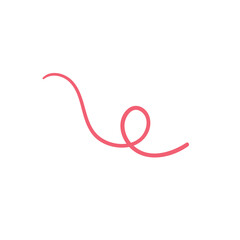 spiral hand drawn lines for minimalist decoration