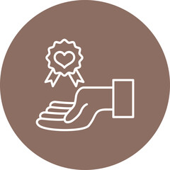 Reward Multicolor Circle Line Inverted Icon