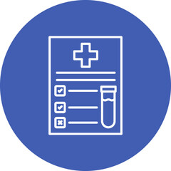 Test Multicolor Circle Line Inverted Icon