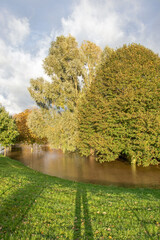 Flood waters on the river wye.