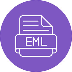 Eml Multicolor Circle Line Inverted Icon