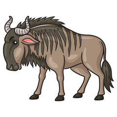 Wildebeest cartoon