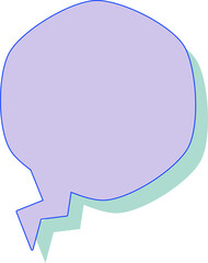 cute colorful speech bubbles, conversation box, chat box, frame talk, speak balloon, thinking balloons, thought bubble 
