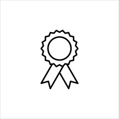 Badge Icon in trendy flat style isolated on white background. Award symbol for your web site design, logo, app, UI. Vector illustration