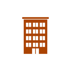 Building icon isolated on white background