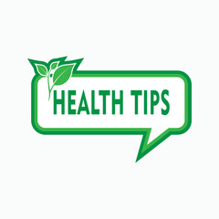 Health Tips Illustration. Medical Infographic Symbol - Vector.