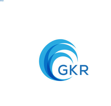 GKR letter logo. GKR blue image on white background. GKR Monogram logo design for entrepreneur and business. . GKR best icon.
