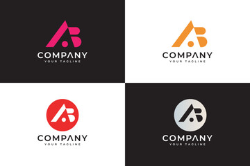 Branding identity corporate vector logo ab design