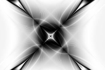 monochrome abstract geometric background, black and white graphic illustration, design