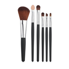 Makeup brushes set mockup