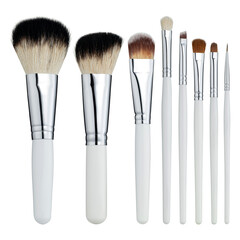 Makeup brushes set mockup