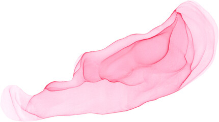 Pink watercolor, alcohol ink stain