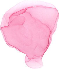 Pink watercolor, alcohol ink stain