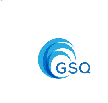 GSQ letter logo. GSQ blue image on white background. GSQ Monogram logo design for entrepreneur and business. . GSQ best icon.
