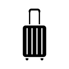 Suitcase icon. bag sign. vector illustration