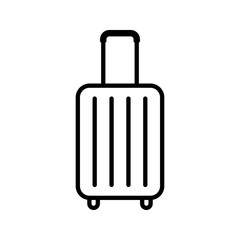 Suitcase icon. bag sign. vector illustration