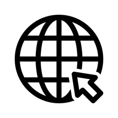 web icon. go to web sign. vector illustration