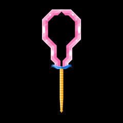 Abstract Flat Battleaxe Weapon War Logo Vector Design Style Icon Symbol Sign For Games