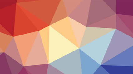 Abstract triangle pattern vector, low-poly background for desktop.