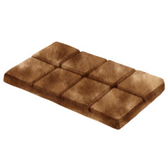 watercolor chocolate bar