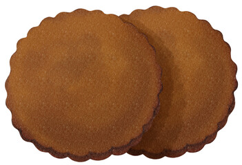 Watercolor cookies illustration