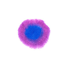 Watercolor blurry stain hand drawn