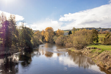 River Wye and the Wye valley in the Autumn.