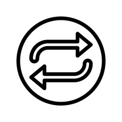 repeat icon illustration vector graphic 