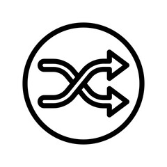 shuffle icon illustration vector graphic 